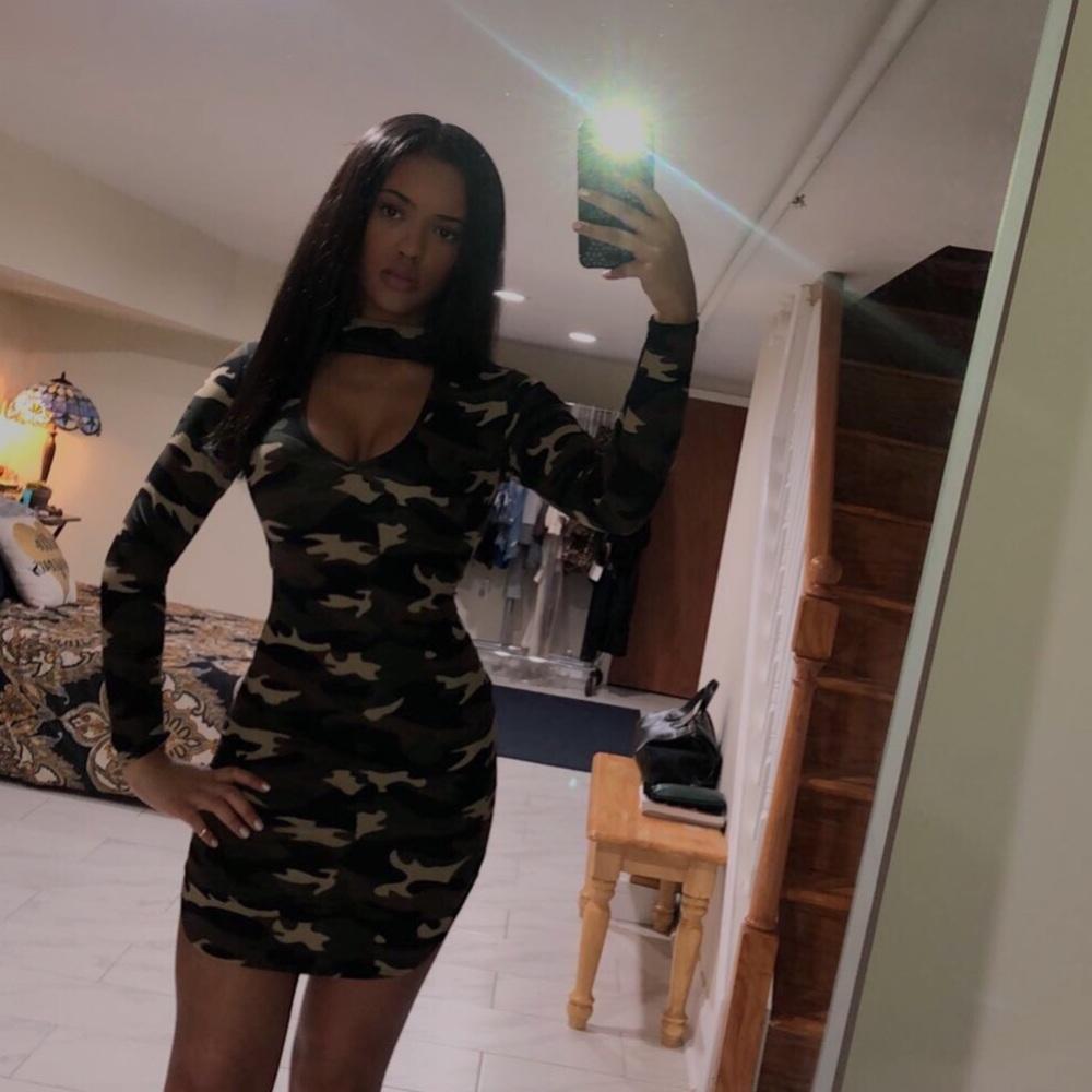 Camo Print Dress